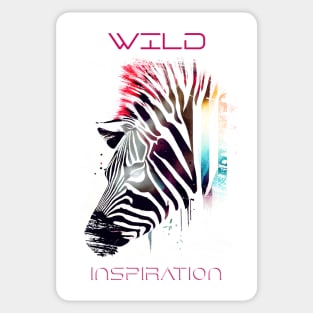 Zebra Wild Nature Animal Colors Art Painting Sticker